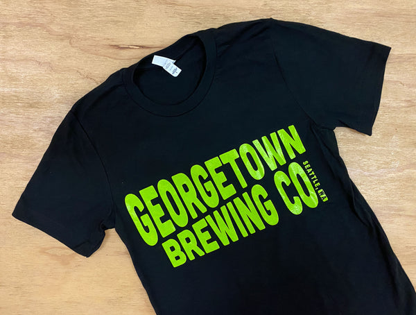 Georgetown Brewing Short Sleeve T-shirt- Green Wedge