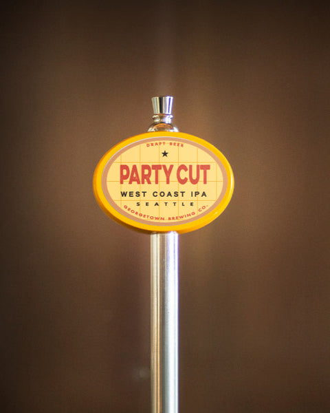 tap handle with Party cut ipa logo