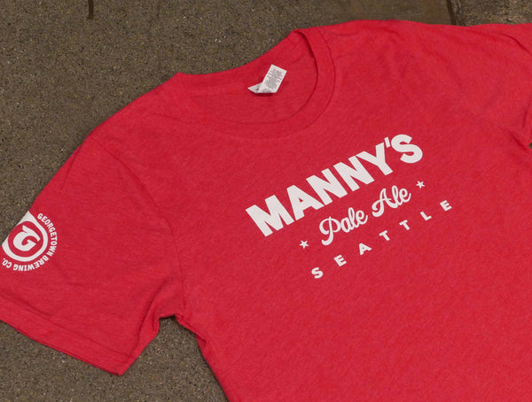 Manny's Pale Ale Short Sleeve T-shirt - white script